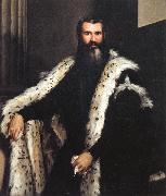 Paolo Veronese Portrait of a Gentleman in a Fur oil